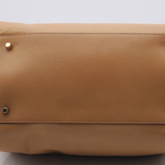 Auth PRADA Madras Cerniera Leather Doctors Hand Bag B11246 Yellow Brown - Picture 4 of 12